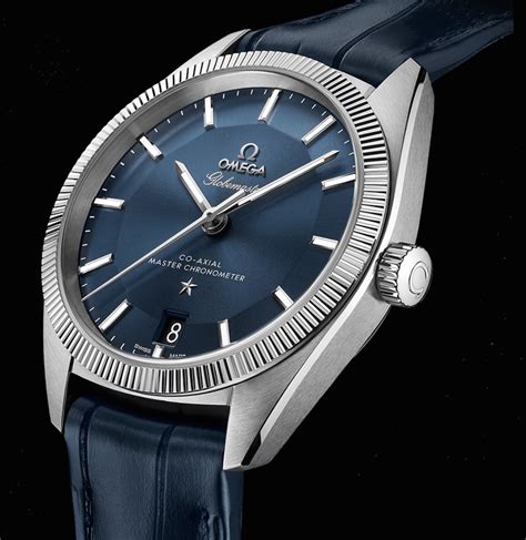 omega globemaster blue dial review.